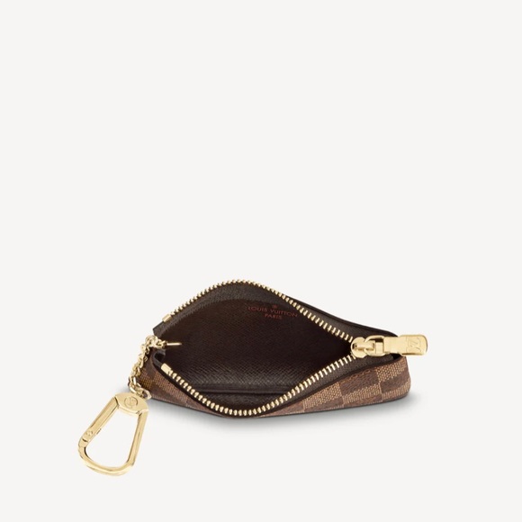 FULL SET | LOUIS VUITTON KEY POUCH - Damier Ebene - Picture 3 of 4